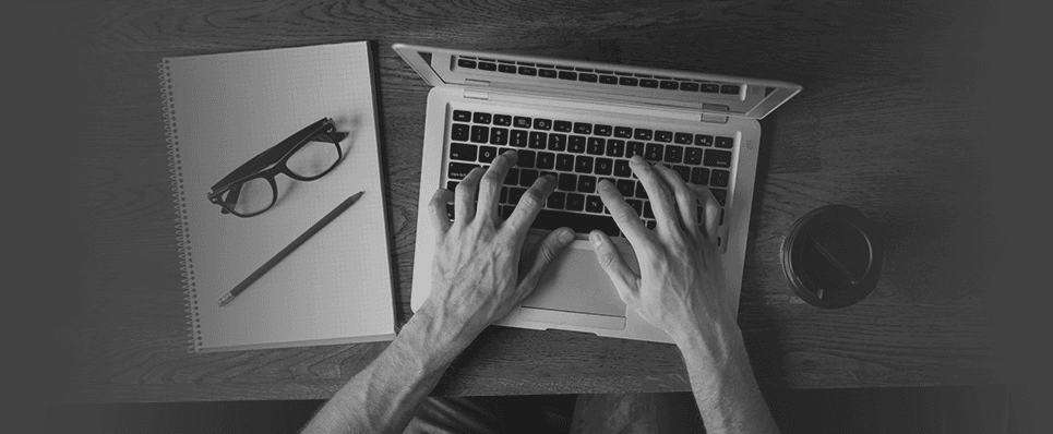 person working on laptop
